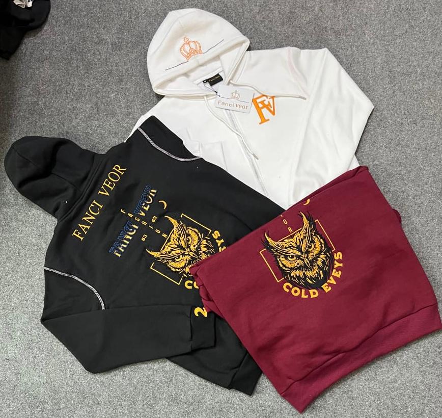 double zip up hoodie